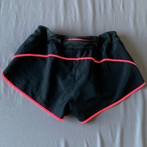 PINK drawstring shorts w/ liner and zip pocket